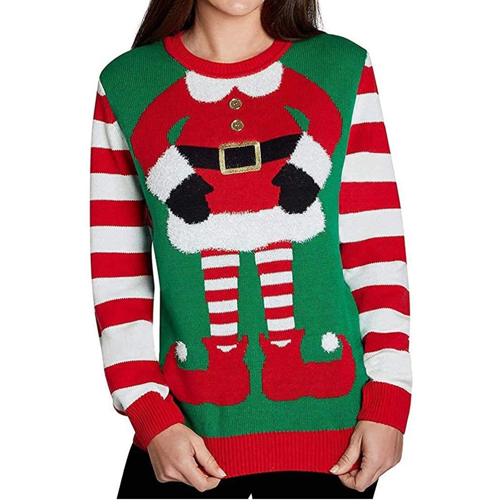 NEW Jolly to Be Ladies' Crewneck Holiday Sweater